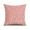 Valentine's Day Pillow Letter Printed Linen Decoration Car Cushion Home Sofa Pillow Cover