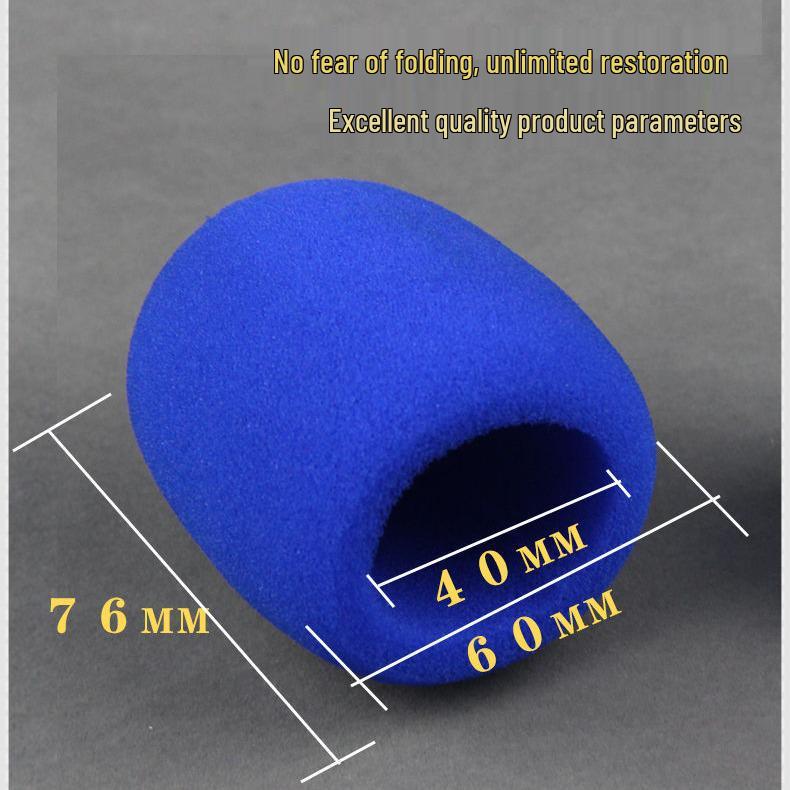 U-Shaped Thickened Microphone Sponge Cover: Reusable, Dustproof, Anti-Spray Protection for Stage, Home, and KTV Use.