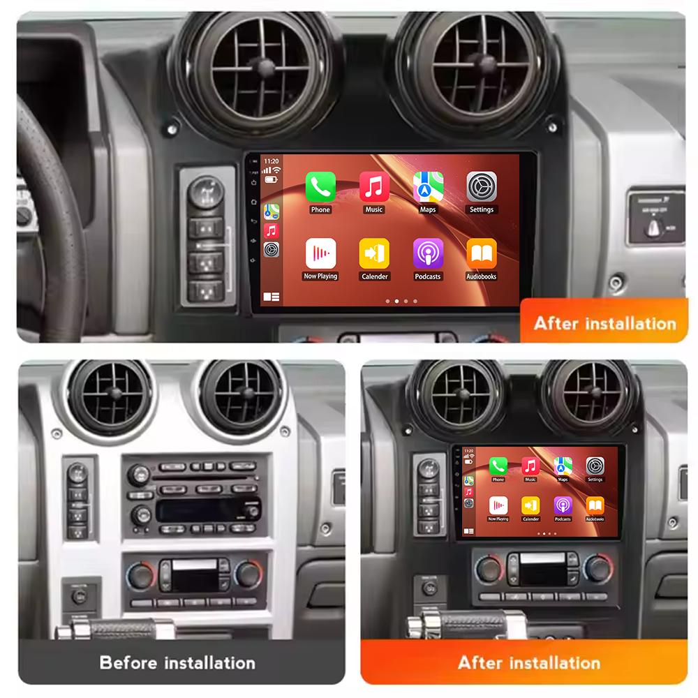 Car Radio Carplay For Hummer H2 E85 2002 - 2007 Navigation GPS Android Auto Bluetooth Multimedia Player Stereo 2din 5G Wifi