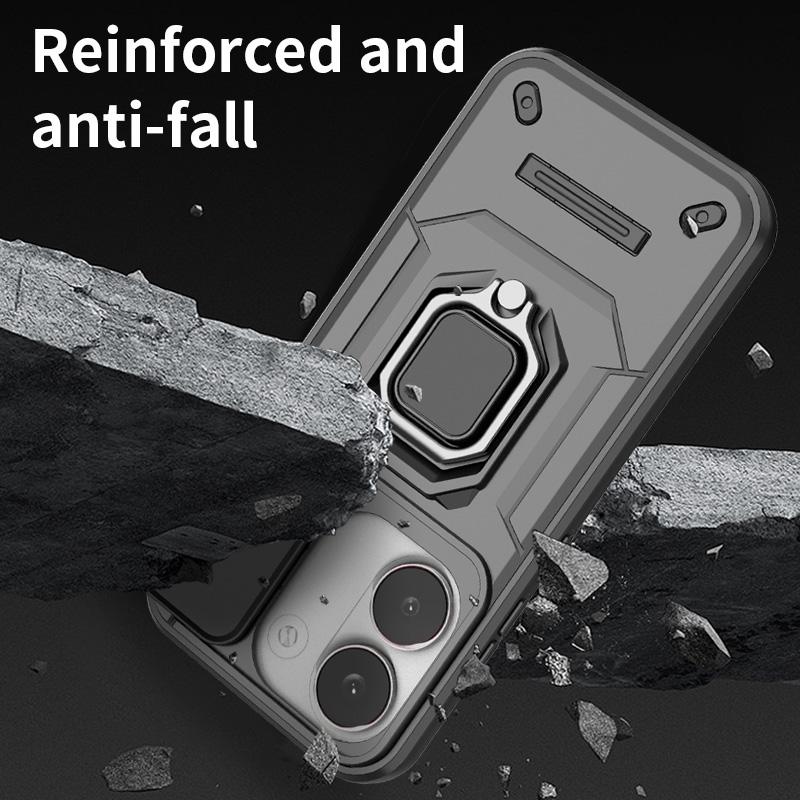 For Poco X8 Pro Case Slide Windows Cover Poco X8 Pro Coque Fundas Battle Ring Holder Push Lens Back Phone Case Poco X8 Pro