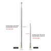 Telescopic Antenna for Electronic Radio TV Signal 4/5 Sections Radio Remote Control Audio Antenna Aerial Connector