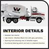 DIECAST MASTERS Western Star 4700 SB Concrete Mixer White Drum 71035 Cab/White