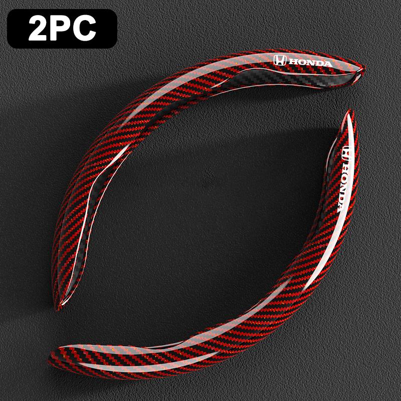 Non-slip Carbon Fiber 36-38cm Car Steering Wheel Cover For Honda Civic Xrv Hrv Crv Brv City Accord Fit Jazz Insight Accessories