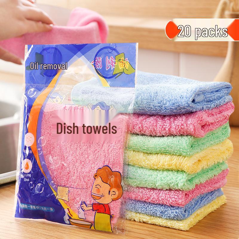 Wood Fiber Oil-Removing Dishcloth: Absorbent, Easy-to-Wash Kitchen Rag