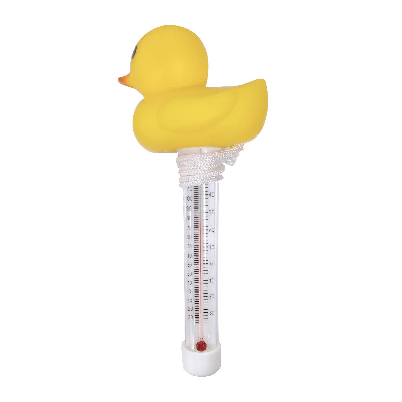 

Adorable duck-shaped floating thermometer, suitable for hot tubs, spas, bathtubs, and fish ponds - battery-free, easy to read жовтий