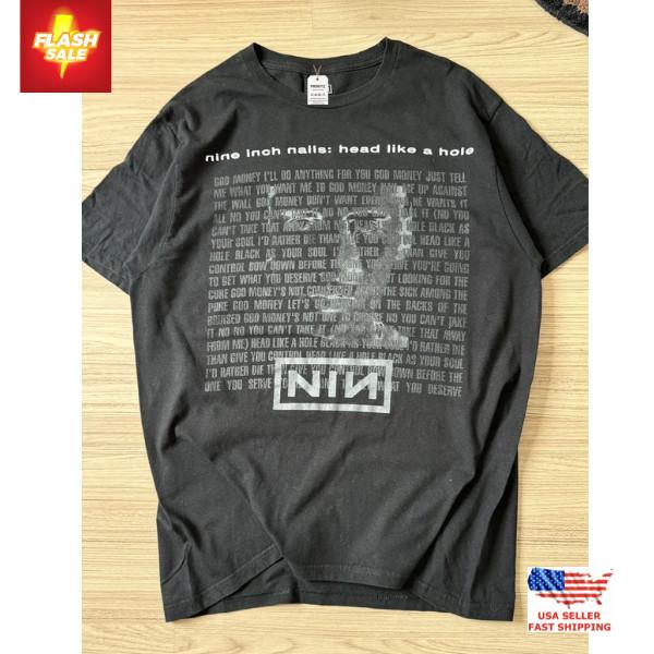 New Apparel Nine Inch Nails Band T-Shirt NIN Classic Rock Tee Industrial Music Unisex T-Shirt L