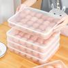 Plastic Egg Storage Box With Lid Fridge Kitchen Egg Holder Tray Home Use Fresh Preservation