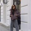 Winter Leopard Print Hooded Cotton Jacket Women's Korean Version of The Short Thick Warm Ladies Jacket