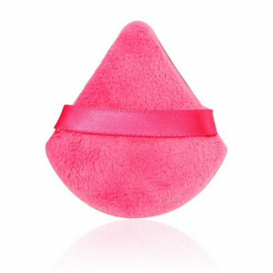 Dual-Use Triangular Flocking Powder Puff for Wet & Dry Makeup