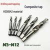 High-Speed Steel Drill-Tap Combo, Hex/Square Shank, M3-M12