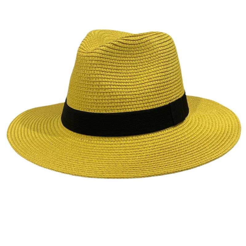 Foldable Wide Brim Sun Protection Hat for Men And Women Outdoor Travel Beach Caps Summer Soft Top Straw Cap
