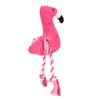 Cute Flamingo Plush Small Large Dogs Squeak Toy Cotton Rope Bite Resistant Puppy Toy Funny Accompany Pets Accessories