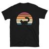 Retro Sunset Kitten Feline Pet Napoleon Cat Short-Sleeve Unisex T-Shirt