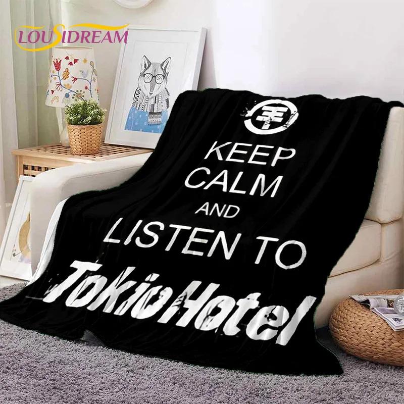 Rock Band Tokio Hotel Bill Kaulitz Soft Flannel Blanket for Bed Bedroom Sofa Picnic,Throw Blanket for Cover Outdoor Leisure Gift
