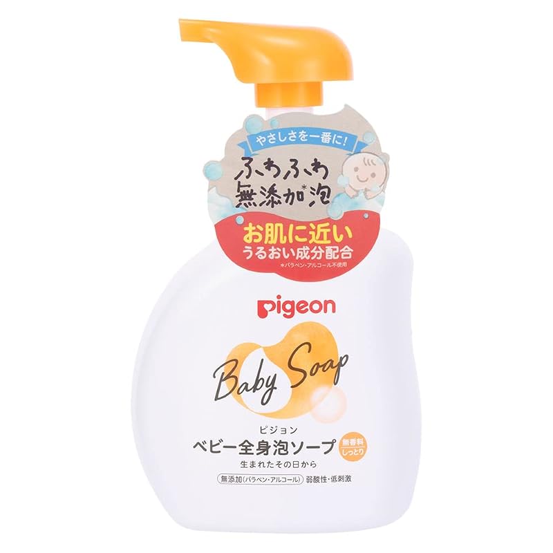 PIGEON Baby Body Foaming Soap, Moisturizing, 500ml