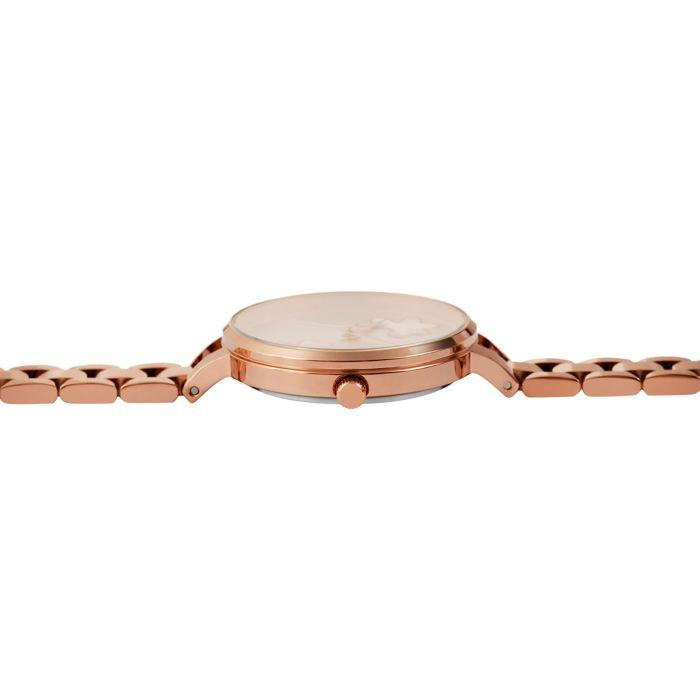 Montre bracelet Raptor Femme Or rose Acier inoxydable esthétique équilibrée accent raffiné