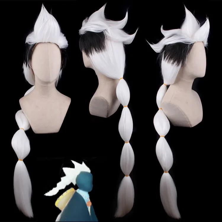 Sky Light Awaits Parrucca Personaggio Anime Cartone Animato Cosplay Lolita Capelli Bianchi Figli della Luce Daleth Costume di Halloween