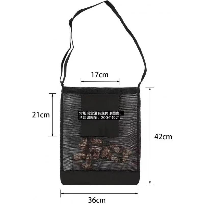 

Multipurpose Mesh Foraging Bag Mushroom Hunting Bag Collapsible Fruit Gathering Basket for Outdoor Camping multitool hunting чёрный