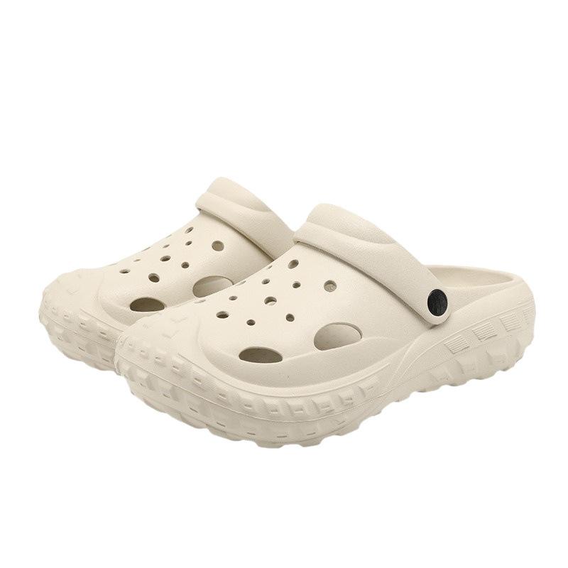 Thick-soled hole shoes, non-slip and breathable slippers, fashionable soft-soled comfortable beach sandals for summer wear