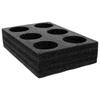 6-Hole Drink Carrier Tray Portable Coffee Milk Tea Beverage Cup Holder Takeout Cup Tray Drink Carrier Trays Beverage Accessory