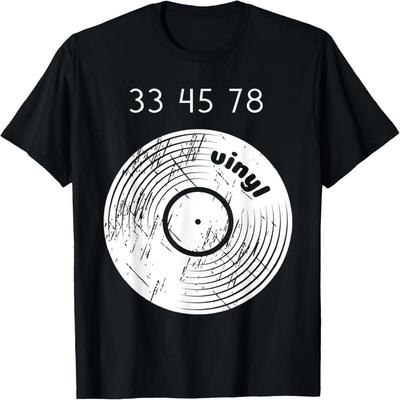 33 45 78 RPM 80s 90s Retro Vinyl Record Party Music T-Shirt