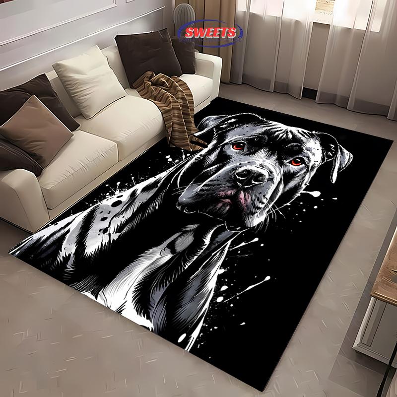 

3D Printing ABKC Room Decor Black Carpet Soft Rugs for Dining Living Room Playroom Floor Decor Non-slip Mats Next Day Shipping 40x60cm