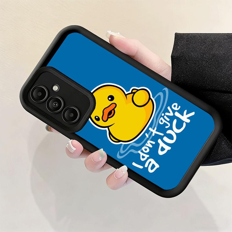 Phone Case for Samsung Galaxy S26 S25 Ultra S24 FE Funny Cute Cartoon Duck Shell S23 Plus S22 + S21 S20 5G Soft Silicone Funda