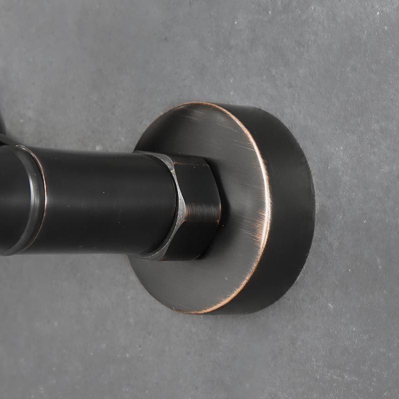 Black Wall-mounted Tap YORK 2 Low