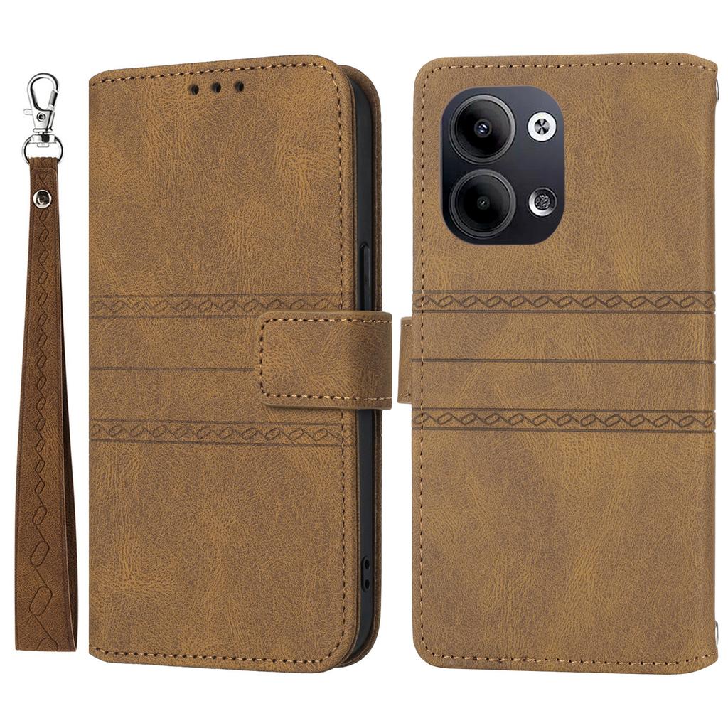 Pro Oppo Reno13 5G (Globální) Pouzdro Peněženka Kožený na dotek Potištěný Kryt na telefon