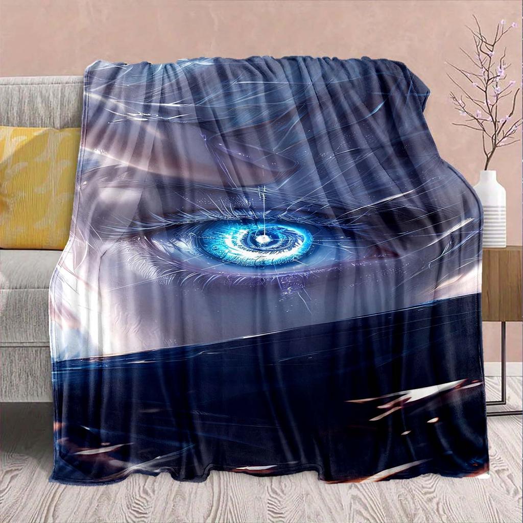 Jujutsu Kaisen Flannel Printed Blanket Warm Cozy Soft Throw Lightweight Sofa Bed Home Decor -QJY