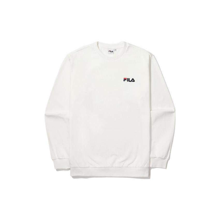 FILA Sweatshirts Men s White Crew Neck Moderate Regular FS2POF1101X-OWH 95