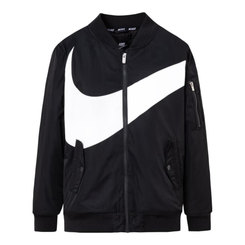 Nike Kids' Classic Logo Padded Baseball Collar Jacket