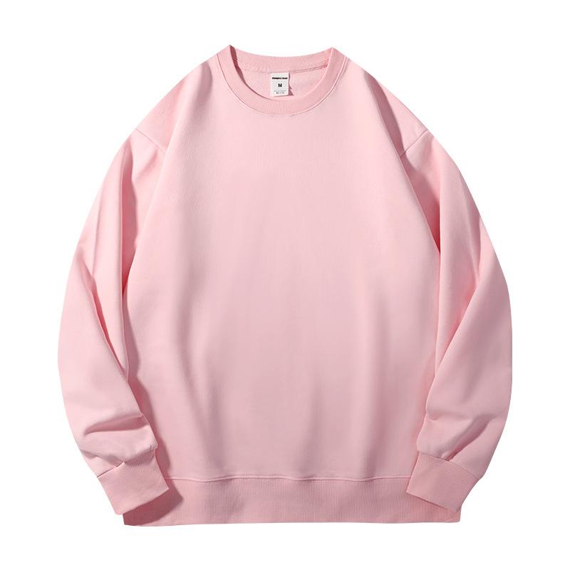 Mens and Women Autumn Solid Color Sweatshirt Long-Sleeve Lightweight Terry Sweatshirt Casual Workout Pullover Shirt Tops for Women and Men