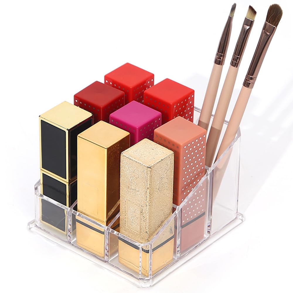 Lippenstift-Organizer aus Acryl, Lippenstifthalter, Lipgloss, kosmetische Aufbewahrungsbox, transparent, für Schublade, Schminktisch, Badezimmer