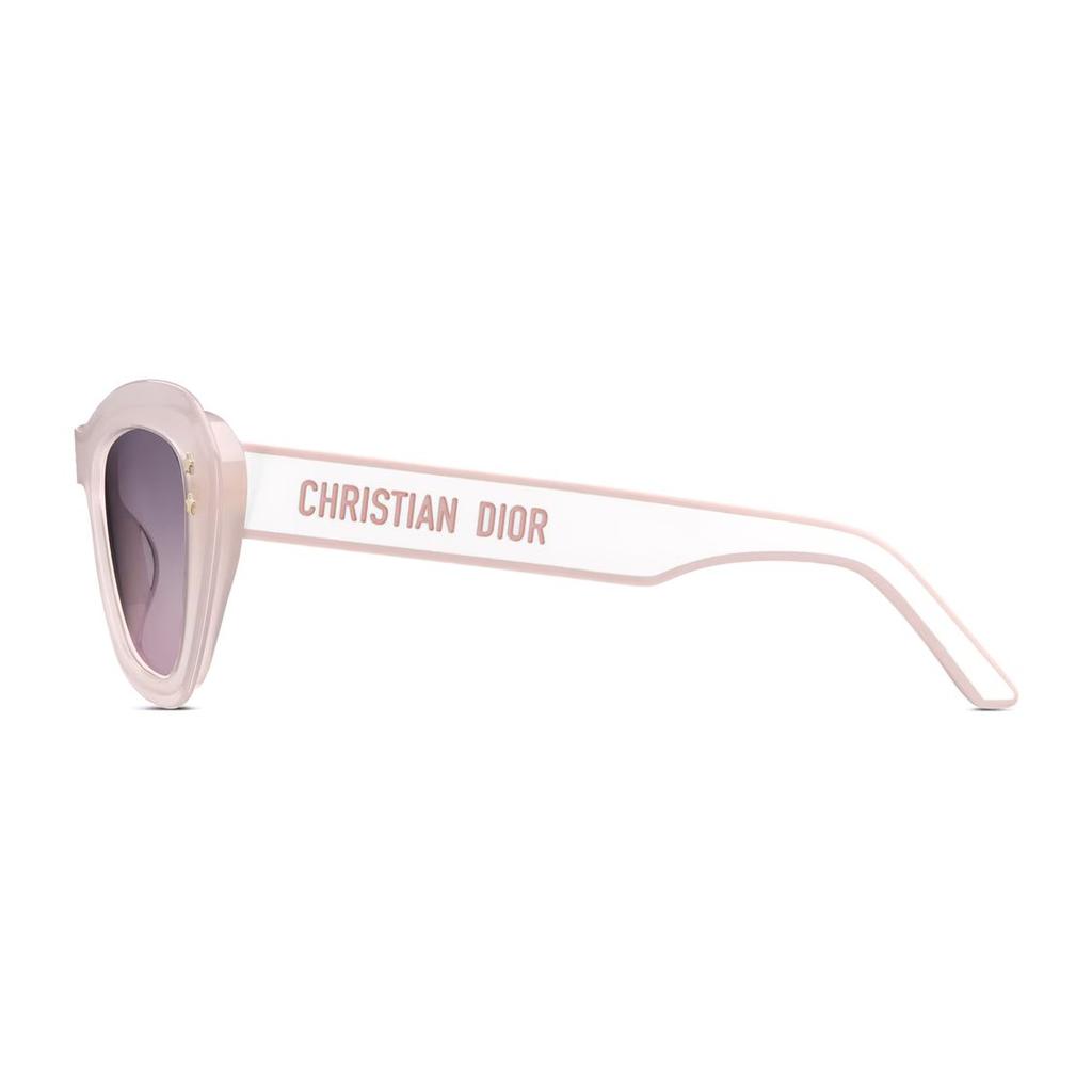 Dior Transparent Frame Butterfly Sunglasses Women sunglasses Pink DPFCB3UQR-40GL