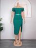 2023 Plus Size African Women's Waist-Hip Dress