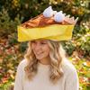 Creative Cartoon Cake Hat Funny Halloween Headgear Gift Pumpkin Pie Hat  Photo Props