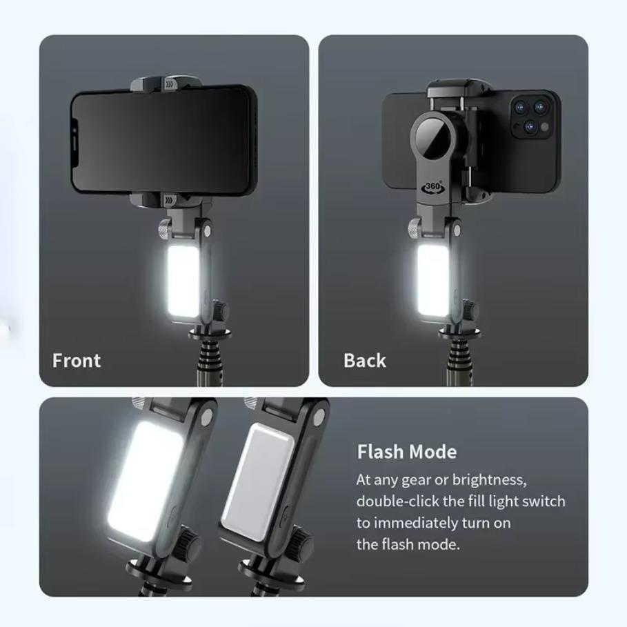 360° Rotation Handheld Gimbal Stabilisator Selfie-Stick Following Shooting Handy-Stativ Gimbal für Smartphones Live-Stream