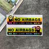 Funny Reflective Death God No Airbag Sticker for Motorcycles and Cars