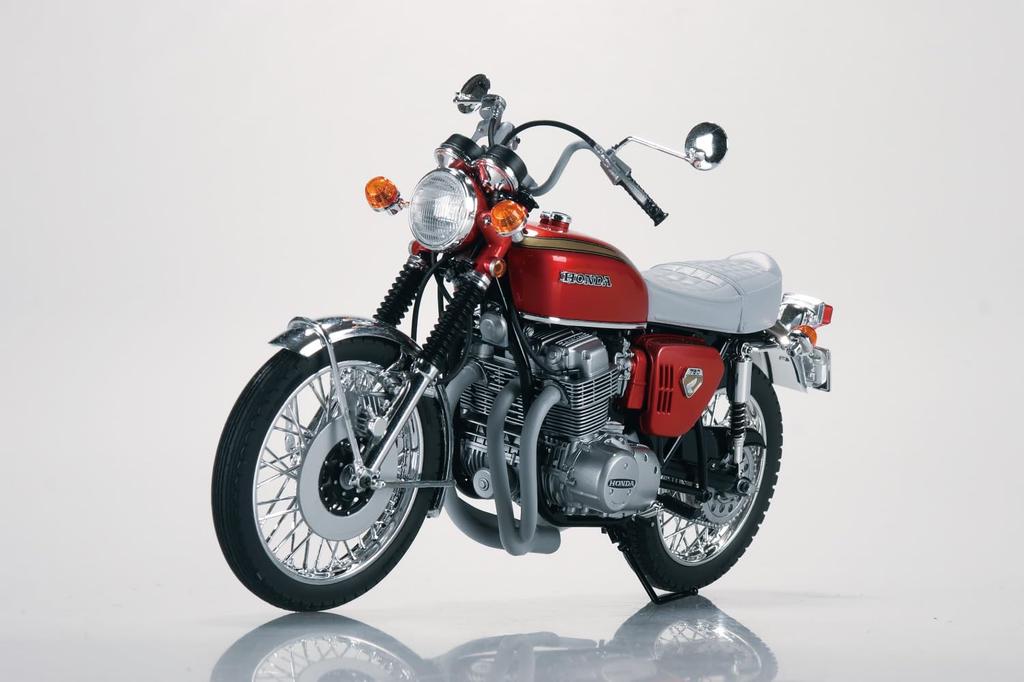 Aoshima Bunka Kyozai The Bike 23 Honda CB750 Dream CB750 FOUR Custom Plastic Model Kit Co., Ltd. (AOSHIMA) No. 1/12 '69