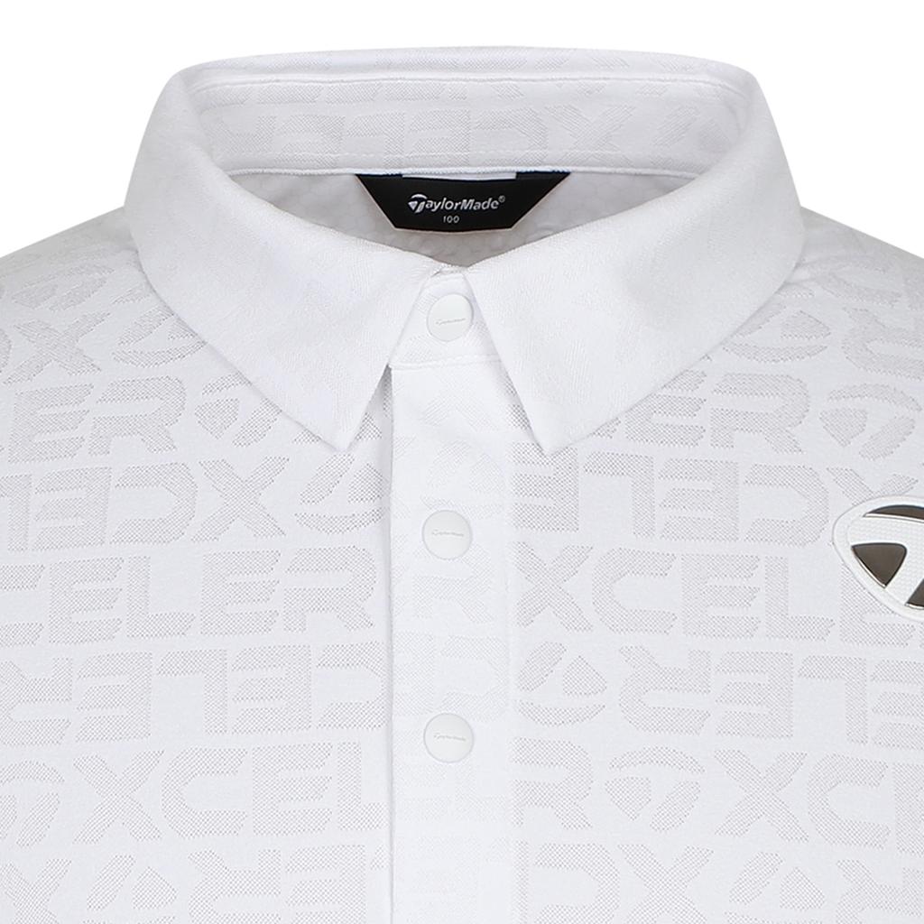 TAYLORMADE APPAREL Men'S Logo Jacquard Collar Short Sleeve T-Shirt T8031To2141-100