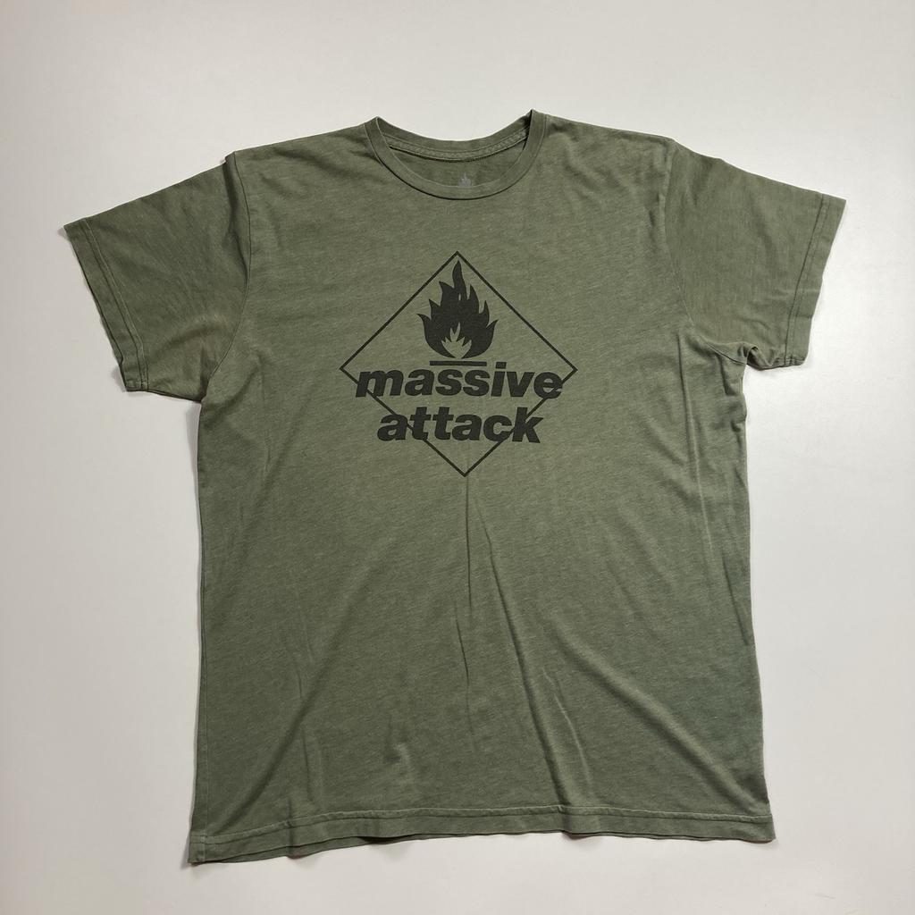 Massive Attack Trip Hop Downtempo Electronic Bristol Band Tee Size Large