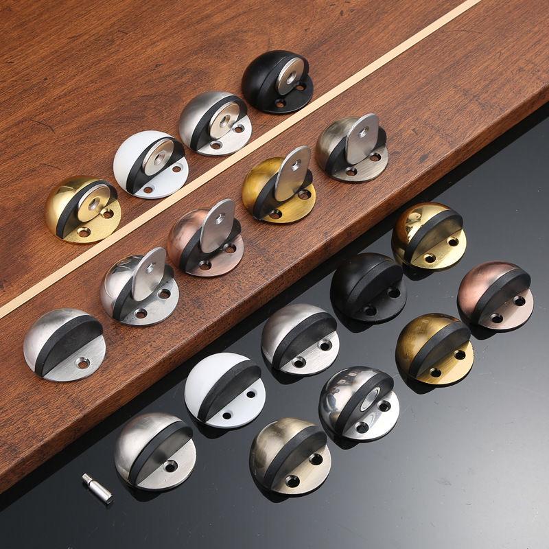 304 Stainless Steel Anti-Collision Turtle Top Door Stopper - Floor Mount for Glass Doors