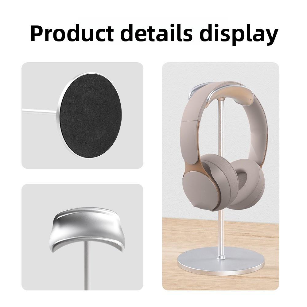 Uchwyt Stojak Ekspozycyjny na Słuchawki Odłączany Poprawiający Stabilność Słuchawki Pionowy Wspornik Oszczędzający Miejsce Antypoślizgowy