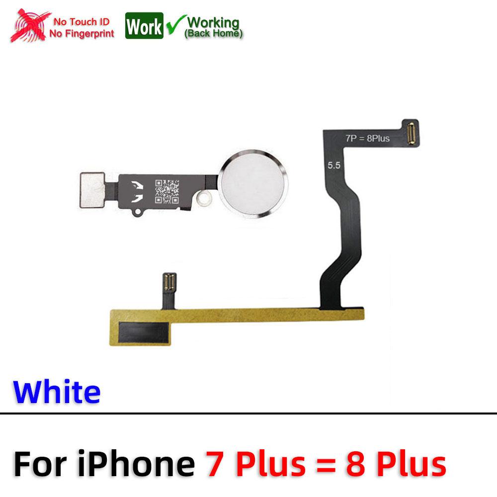 AiinAnt Return Back Home Button Flex Cable For iPhone 6 6s 7 8 Plus 5s SE Connector Phone Parts Repair No Touch ID