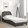 Bed Frame without Mattress  Zadar  Gray 80x200 cm Faux Leather