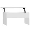Coffee Tables Coffee Table White 80X50.5X41.5 Cm Engineered Wood