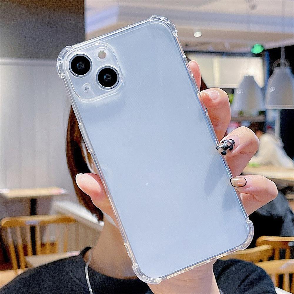 Four corners anti-drop, suitable for iPhone17 ProMax mobile phone protective case, Apple 16 advanced sense 17 niche fine hole