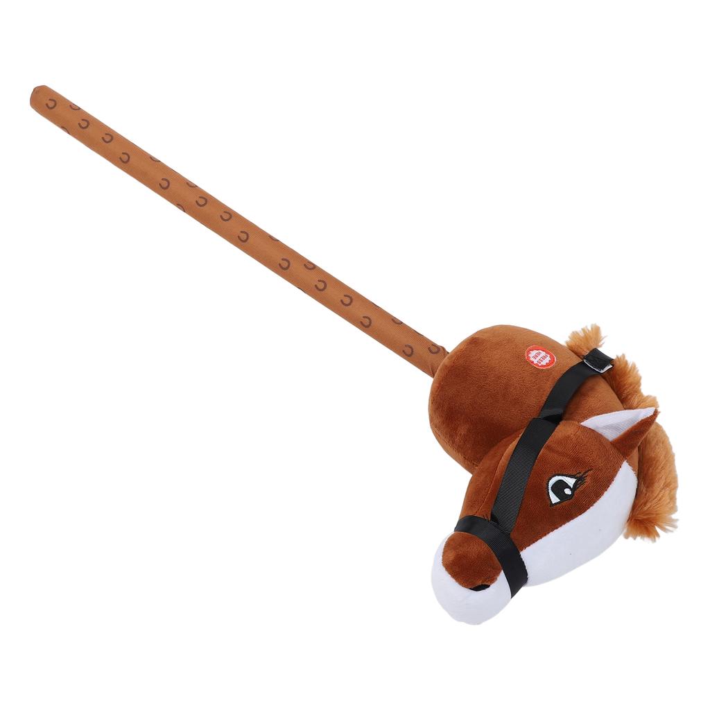 70cm Horse Stick Toy Plush Soft Comfortable Horse Hd Toy with Sound Function for Kids Toddlers Gift