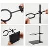 Pour Over Coffee Stand Coffee Dripper Filter Stand Retro Hand-Brewed Coffee Stand Household Drip Filter Stand Wooden Base Adjust